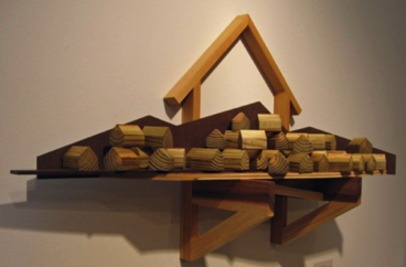 Developers Delight/Changing 
Vistas, Disappearing 
Green Spaces
Mixed Wood
35&rdquo;L. x 10&frac14;&rdquo;W. x 22&frac12;&rdquo;H.
2007